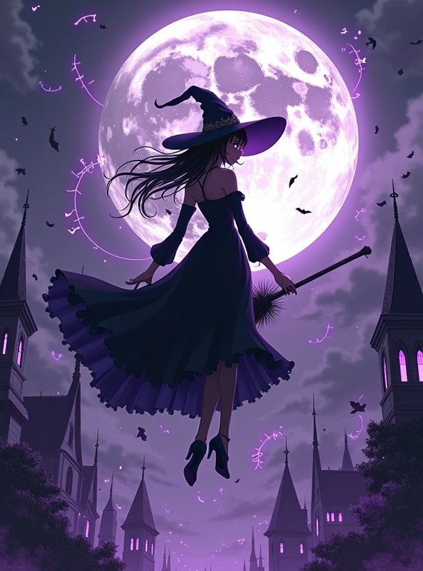 快看动漫热播榜第6名番剧《魔女之夜》封面 - 魔法 / 奇幻