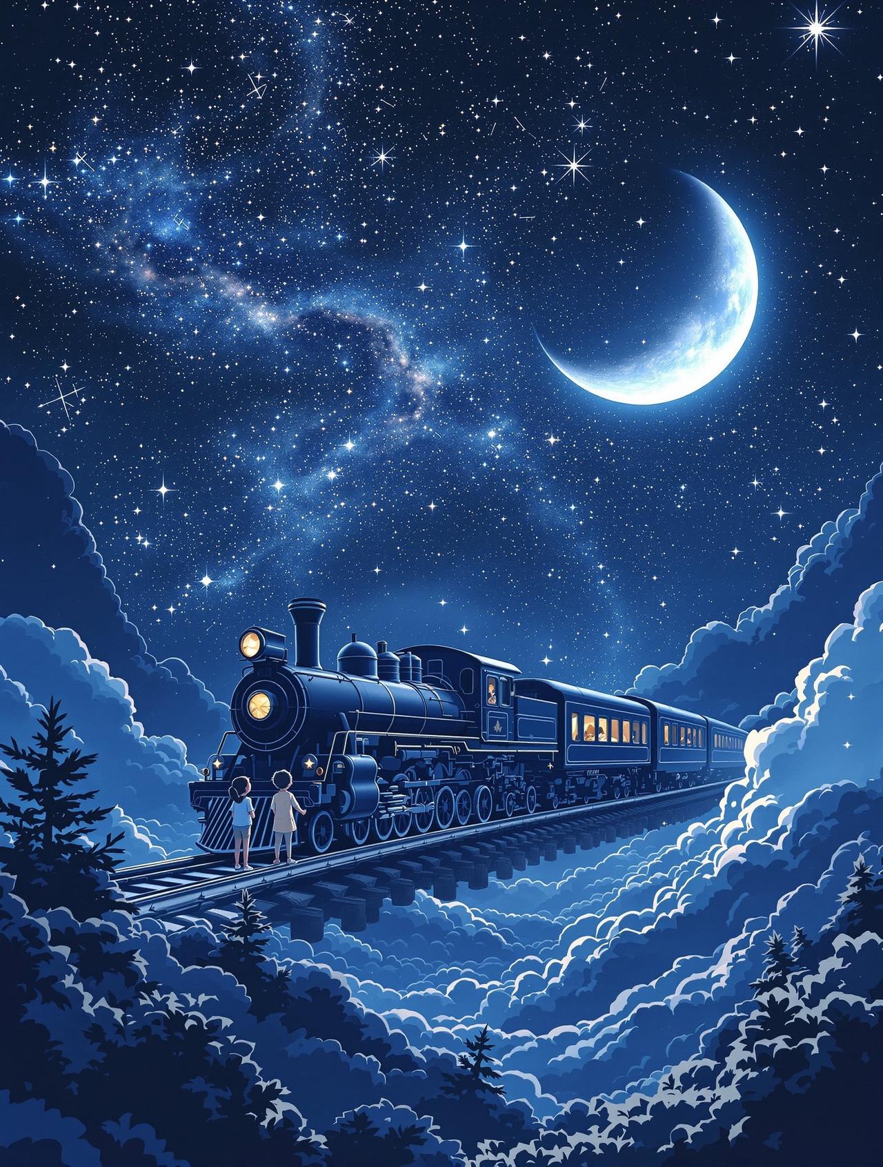 快看动漫编辑精选番剧《银河铁道之夜》封面 - 童话 / 奇幻,编辑月见推荐